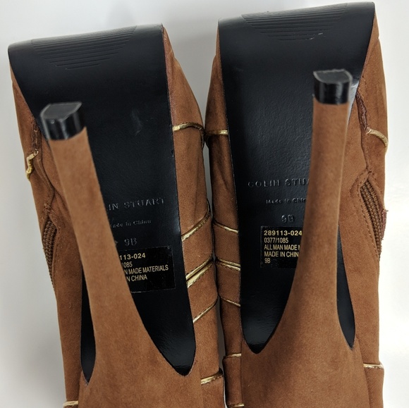 Colin Stuart High Heel Peep Toe Booties - Picture 5 of 8